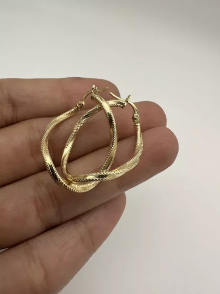 گوشواره دفرمه مات و براق