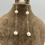 گوشواره آویز مروارید پرورشی