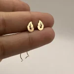 گوشواره کرلی طرح برگ