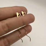 گوشواره کرلی طرح قلب