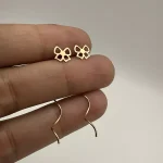 گوشواره کرلی طرح پاپیون