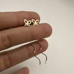 گوشواره کرلی طرح پروانه