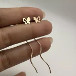 گوشواره کرلی طرح پروانه