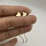 گوشواره کرلی طرح قلب