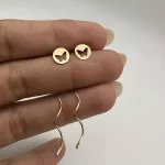 گوشواره کرلی طرح پروانه