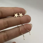 گوشواره کرلی طرح ستاره