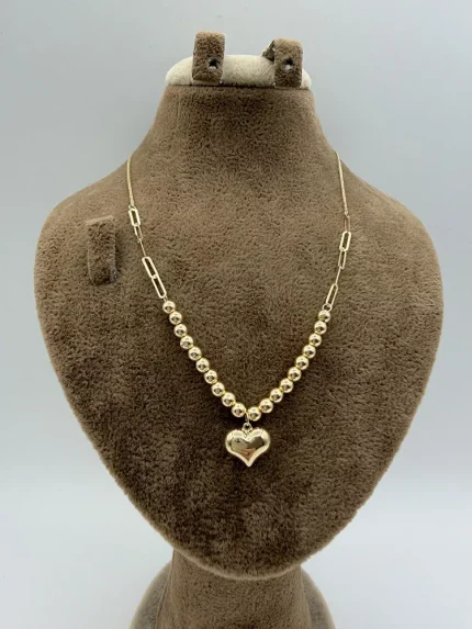 گردنبند گوی و قلب