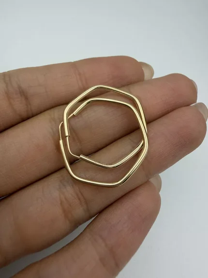 گوشواره پروفیلی شش ضلعی