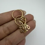 گوشواره حلقه ای آویز اشکی