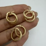 گوشواره حلقه ای شاینی