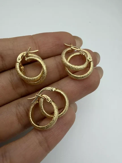 گوشواره حلقه ای شاینی