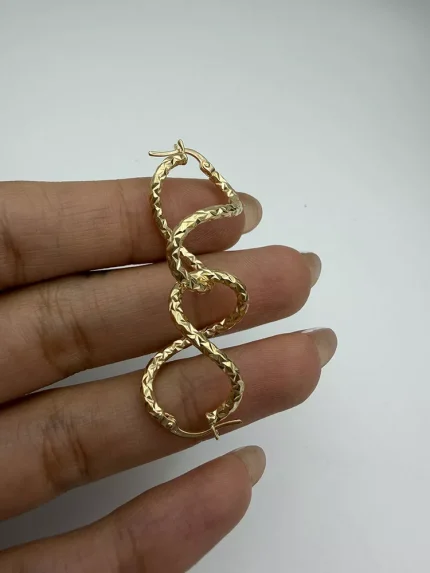 گوشواره دفرمه تراشدار