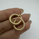 گوشواره حلقه ای پیچی