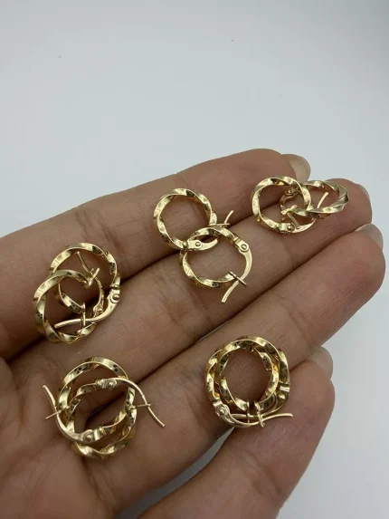 گوشواره حلقه ای پیچی