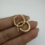 گوشواره حلقه ای مات و براق