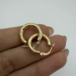 گوشواره حلقه ای مات و براق