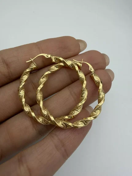 گوشواره حلقه ای پیچی ورساچ