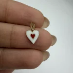 پلاک مینا کاری قلب