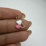 پلاک مینا کاری سه قلب