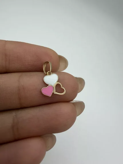 پلاک مینا کاری سه قلب