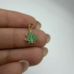 پلاک مینا کاری برگ