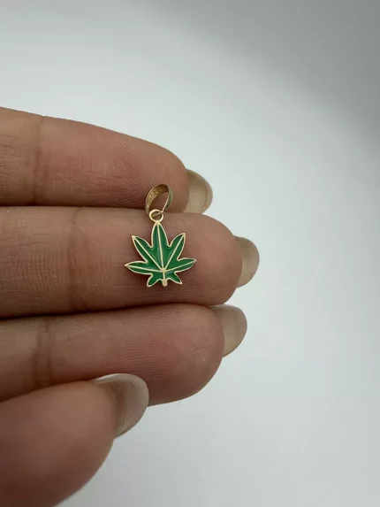 پلاک مینا کاری برگ