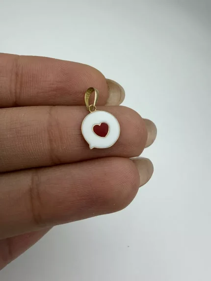 پلاک مینا کاری قلب