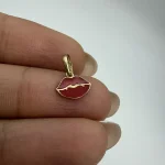 پلاک مینا کاری لب