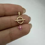 پلاک تیفانی آویز گل