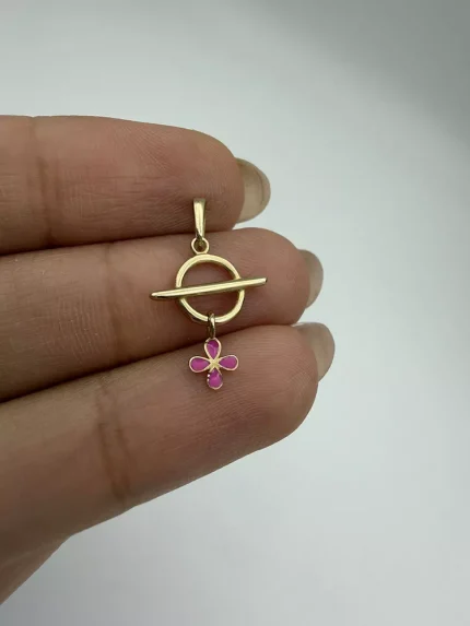 پلاک تیفانی آویز گل