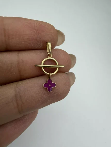 پلاک تیفانی آویز گل