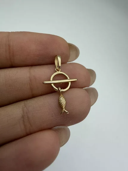 پلاک تیفانی آویز ماهی