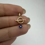 پلاک تیفانی آویز پنج ضلعی