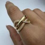 انگشتر نشان طرح موج