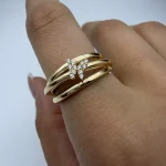 انگشتر نشان طرح پروانه