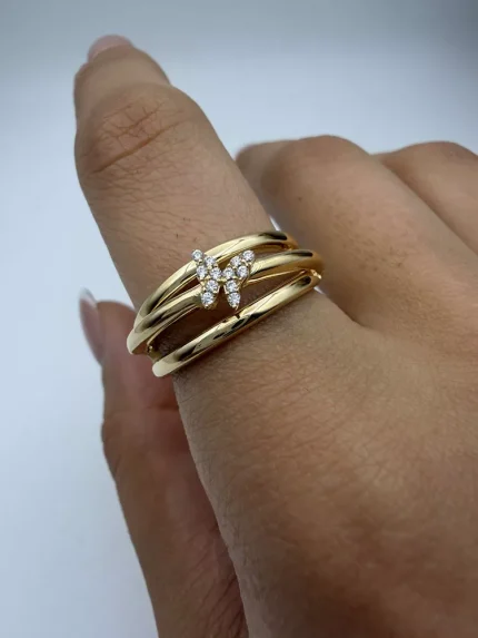 انگشتر نشان طرح پروانه