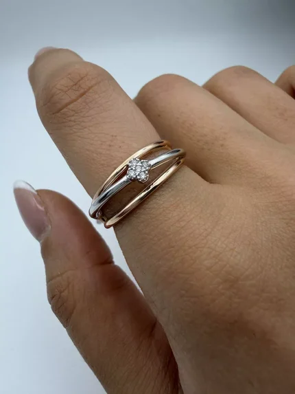 انگشتر نشان طرح گل