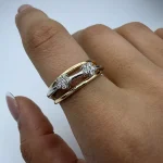 انگشتر نشان طرح گل