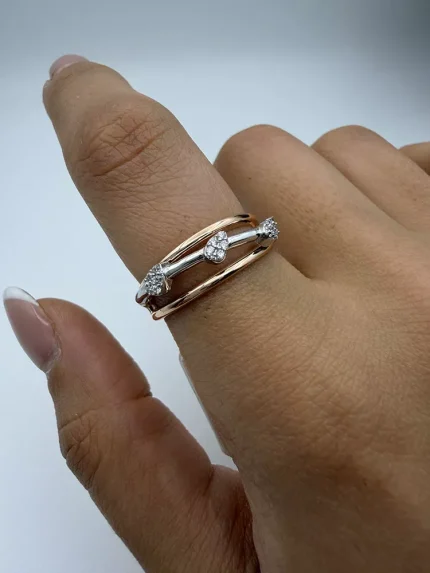 انگشتر نشان طرح اشکی