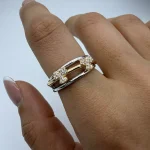 انگشتر نشان طرح شبدر