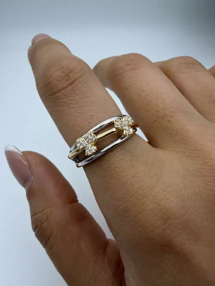 انگشتر نشان طرح شبدر