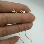 گوشواره کرلی طرح گل