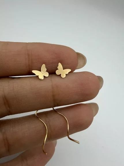 گوشواره کرلی طرح پروانه