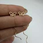 گوشواره کرلی طرح پروانه