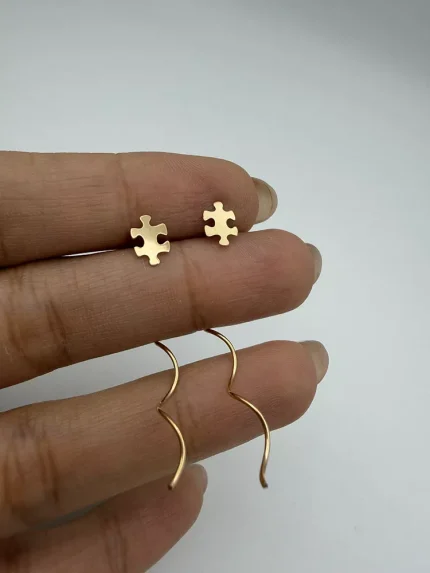 گوشواره کرلی طرح پازل