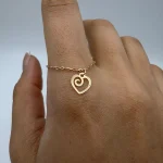 آویز ساعت طرح قلب