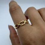 انگشتر دور بیضی