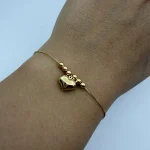 دستبند گوی و قلب دامله