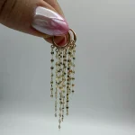 گوشواره شرابه ای پولکی