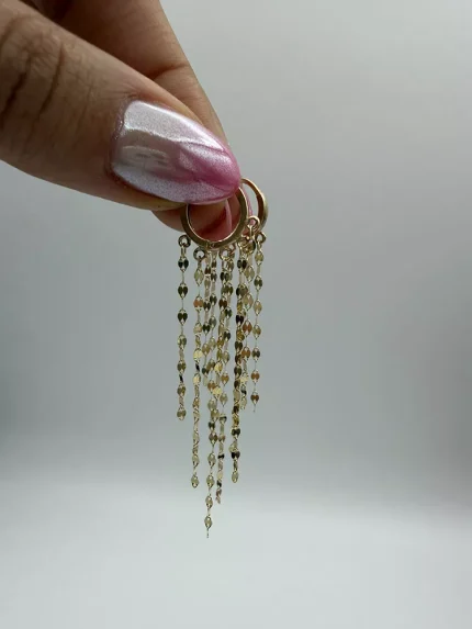 گوشواره شرابه ای پولکی